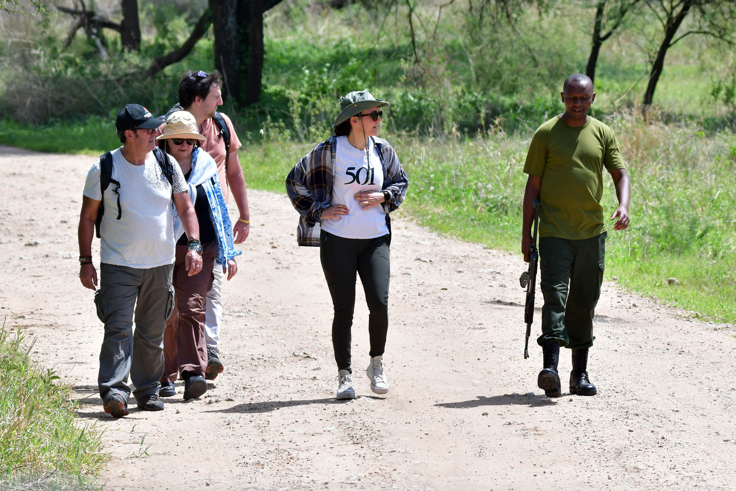 game walk in Tarangire NP, Tanzania met LAZY LION SAFARIS