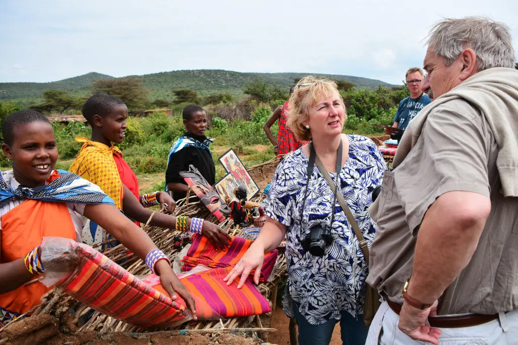 maasai markt in Oost-Afrika